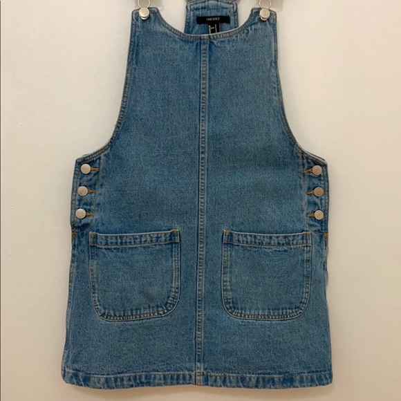Denim Overall Dress - Picture 3 of 7